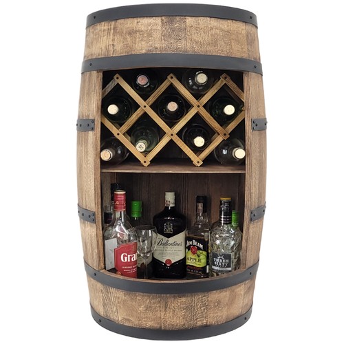 Holzfass bar mit klappliege - holzfass-bar,