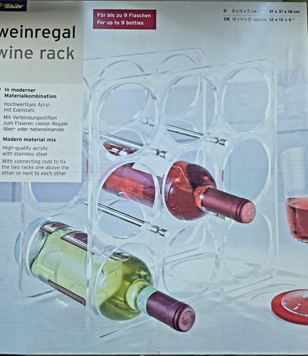 Transparentes flaschenregal - transparentes,